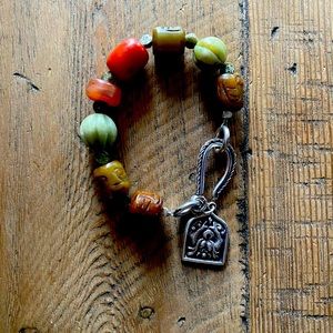 Beautiful Silver Stone Bracelet